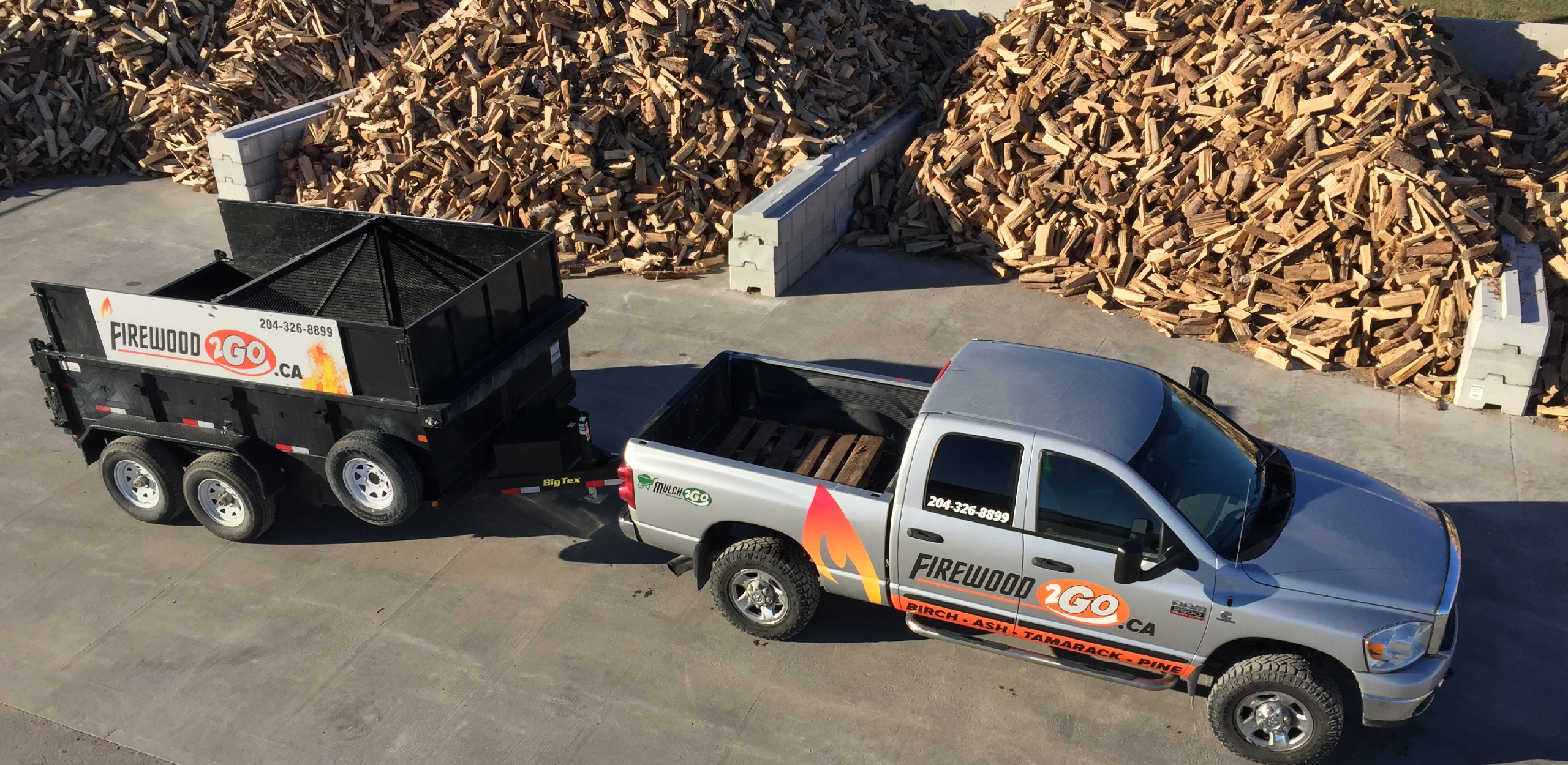 Firewood Loading Truck
